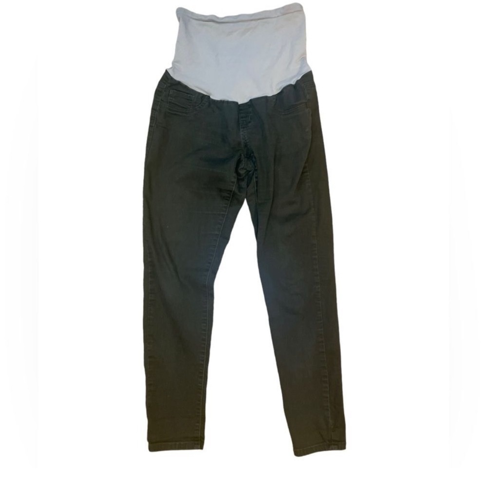 Indigo Blue Green Over the Belly Maternity Jeans - Small